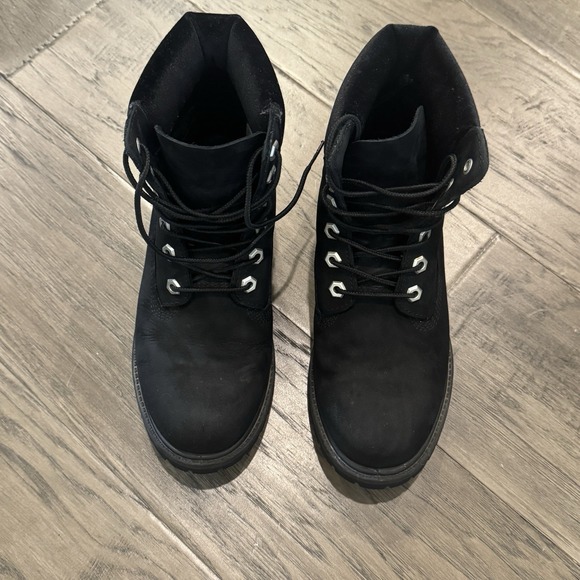 ✨ Timberland Women's 6-Inch Premium Waterproof‎ Boots - Black Nubuck - Size 8 ✨ - Picture 6 of 11